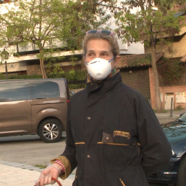 La Infanta Elena agradece el trabajo de los servicios públicos