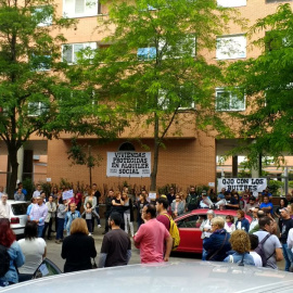 Concentración en Leganés contra los fondos buitres