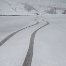 Fotografía de las primeras nevadas del otoño en Cantabria.