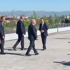 La alcaldesa de Madrid, Manuela Carmena, visita el Wanda Metropolitano