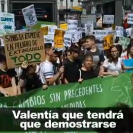 Los jóvenes españoles se manifiestan contra el cambio climático a dos días de las Elecciones Europeas