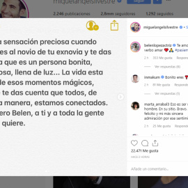 El bonito detalle de Miguel Ángel Silvestre a Belén López