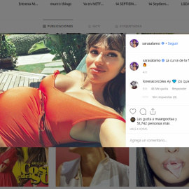 Sara Sálamo muestra su "curva de la felicidad"