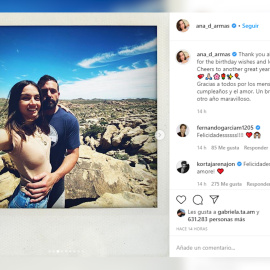 Piñata y tarta en el cumpleaños de Ana de Armas junto a Ben Affleck