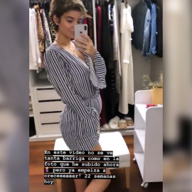 Laura Escanes presume en Instagram de las 22 semanas de embarazo