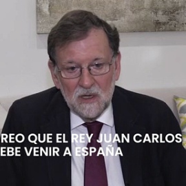 Rajoy cree que con  la ausencia del rey Juan Carlos damos mala imagen como país
