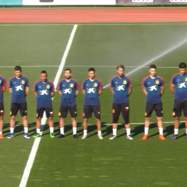 La Selección guarda un minuto de silencio por Reyes