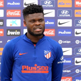 Thomas Partey se muestra contento por volver a entrenar