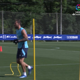 Entrenamiento individual de la Sociedad Deportiva Eibar