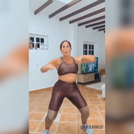 Anabel Pantoja se mantiene en forma gracias al baile