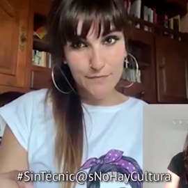 Artistas españoles reivindican el lema: "Sin técnicos no hay cultura"