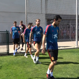 Entrenamiento de la Selección española de fútbol