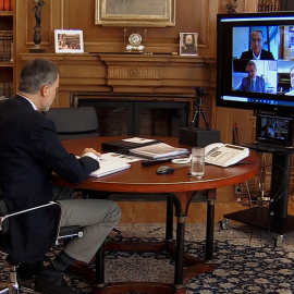 El Rey se reúne por videoconferencia con representantes del Cercle d’Economia