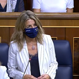 Yolanda Díaz, a Macarena Olona: "Soy una demócrata y le voy a responder"