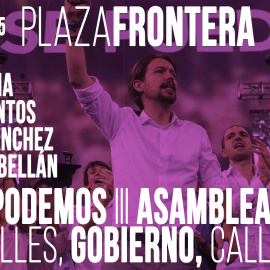 Juan Carlos Monedero, Pilar Lima,Jesús Santos, Javier Sánchez y Conchi Abellán - Plaza Frontera: Podemos III Asamblea: calles, Gobierno, calles - 15 de mayo de 2020