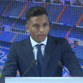Rodrygo: "Espero dar muchas alegrías en el Real Madrid"