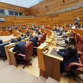 Vista general de las Cortes de Castilla y León, en Valladolid, el 22 de marzo de 2021.