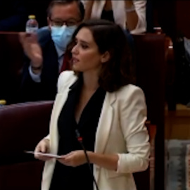 Díaz Ayuso llama "sinvergüenzas" a los miembros del PSOE