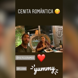 Pilar Rubio y Sergio Ramos disfrutaron de una cena romántica en casa