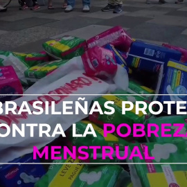 Las brasileñas protestan contra la pobreza mensual