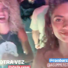 La fiesta de Begoña Vargas con los hermanos Casas