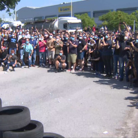 Protestas por la decisión de Nissan de cerrar su planta en Barcelona