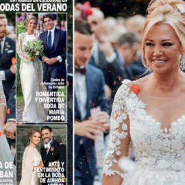 Así fue el vestido de boda de Belén Esteban
