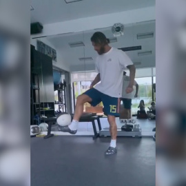 Sergio Ramos y el nuevo juguete de sus hijos