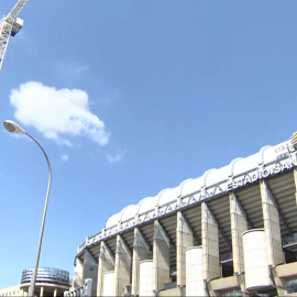 Prosiguen las obras en el Santiago Bernabéu antes de inicio de LaLiga