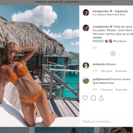 María Pombo y Pablo descubren "el paraíso" de Bora Bora