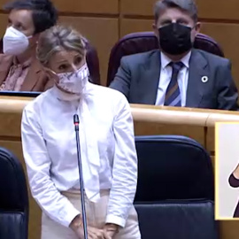 Yolanda Díaz: "Calviño, Sánchez y yo misma vamos a mejorar la vida de los trabajadores"