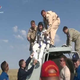 Tres tripulantes de la Estación Espacial regresan a la Tierra