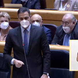 Sánchez, a Maroto: "Nosotros llenamos la hucha de las pensiones que ustedes vaciaron"