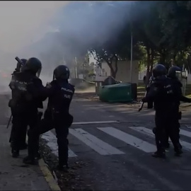 Nuevas cargas policiales en Cádiz en la novena jornada de huelga