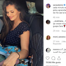 Sara Sálamo no oculta el hechizo en el que le tiene su hijo