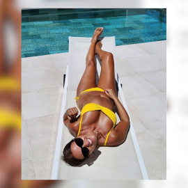 Paula Echevarría luce bikini y bronceado apenas empezado junio