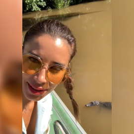 Pilar Rubio disfruta de unas vacaciones con amigas entre cocodrilos