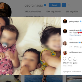 La "felicidad siestera" de Georgina Rodríguez