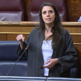 Irene Montero critica la "criminalización del 8-M" del PP