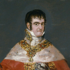 De izquierda a derecha: Fernando VII, Juan Carlos I y Alfonso XIII