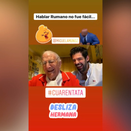 Miguel Ángel Muñoz presume de abuela en redes sociales
