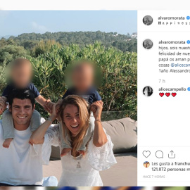Alice Campello y Morata celebran el primer cumpleaños de sus hijos