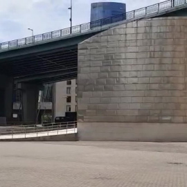 El sonido del agua junto al Guggenheim