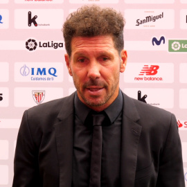 Simeone describe el partido contra el Athletic como "duro"