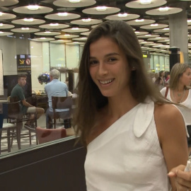 Sandra Gago regresa feliz de su despedida de soltera