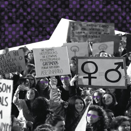 Movilización durante el 8 de marzo de 2019.- EFE