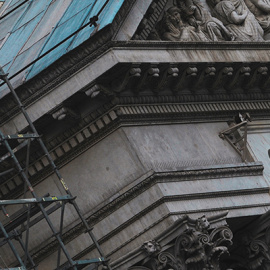 Trabajadores en las pasadas obras en el Congreso de los Diputados.- FERNANDO SÁNCHEZ