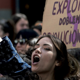 Protestas contra sentencias de los tribunales de Justicia.- EFE