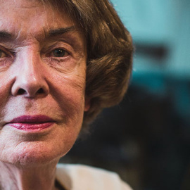 Susan George, en un momento de la entrevista.- JAIRO VARGAS