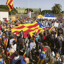 Milers de persones omplen el Parc de les Exposicions de Perpinyà en l'acte del Consell per la República, el 29 de febrer del 2019 (horitzontal).